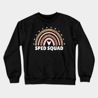 Sped Squad Rainbow Special Education Teacher Crewneck Sweatshirt